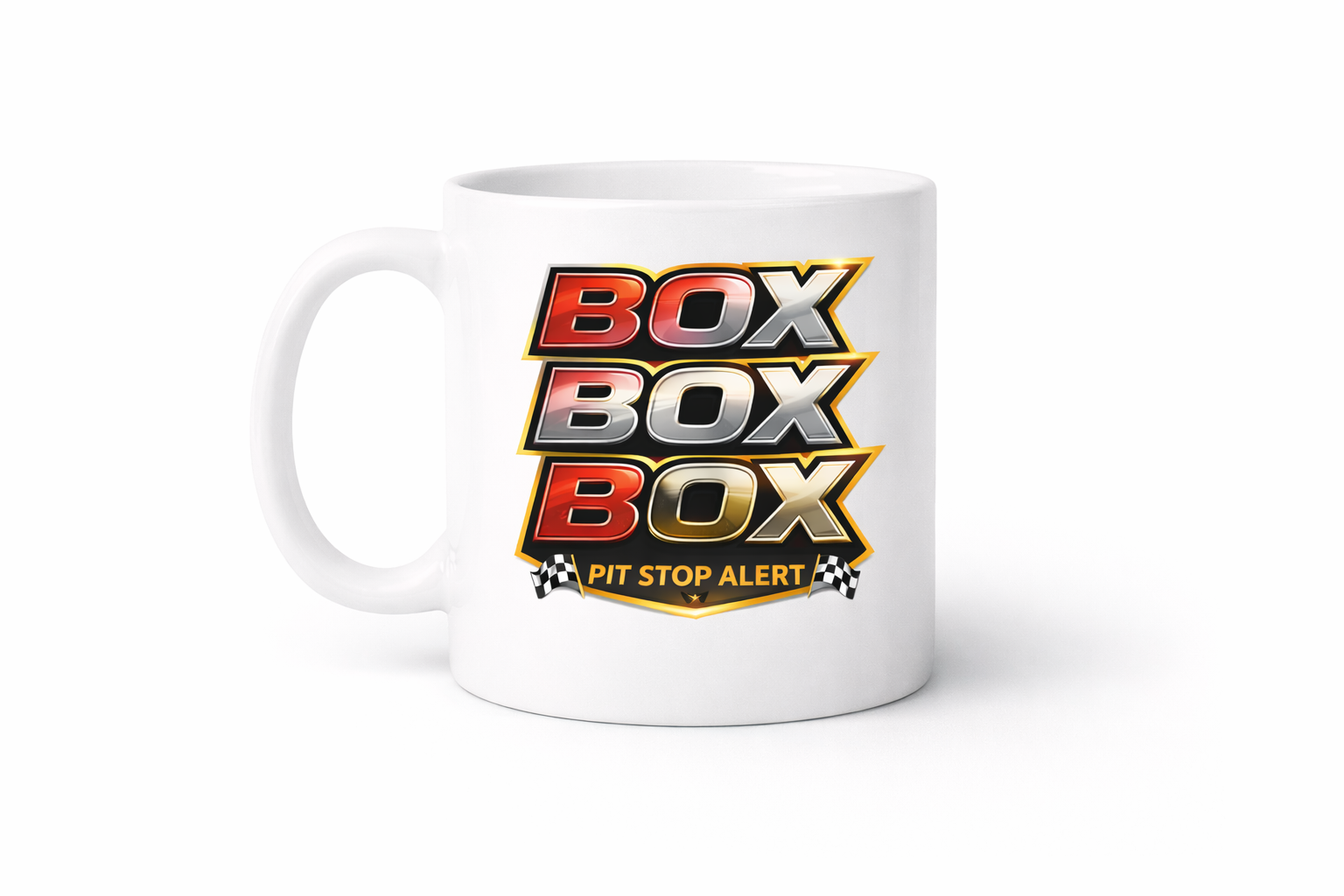 Box Box personalised mug